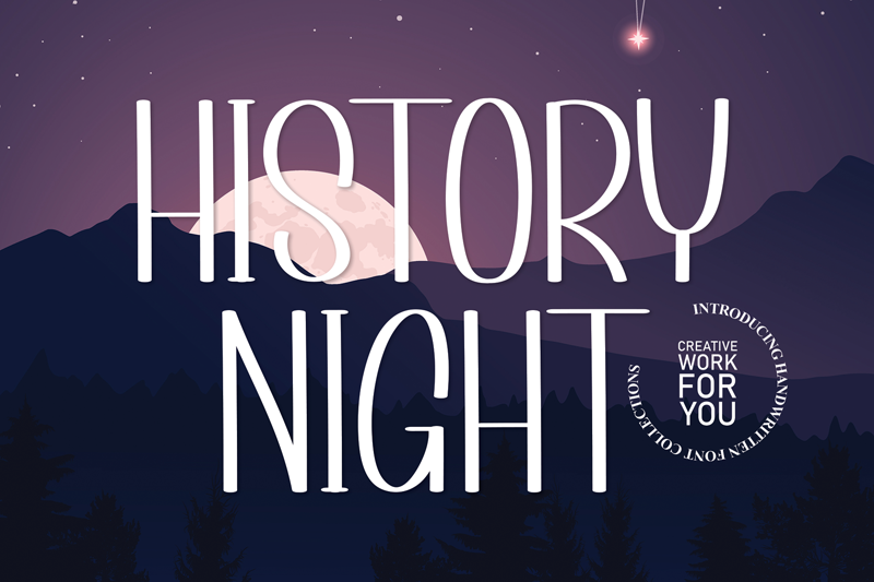 History Night | dafont.com