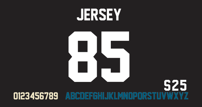 nfl jersey number font