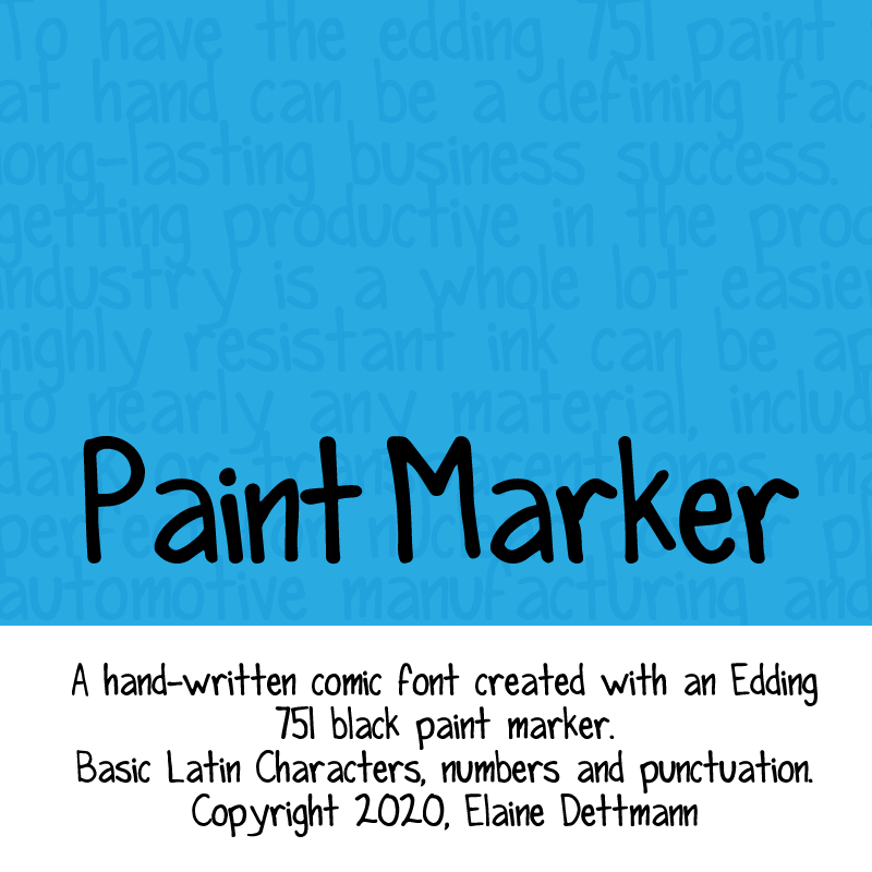 Paint Marker Font | dafont.com