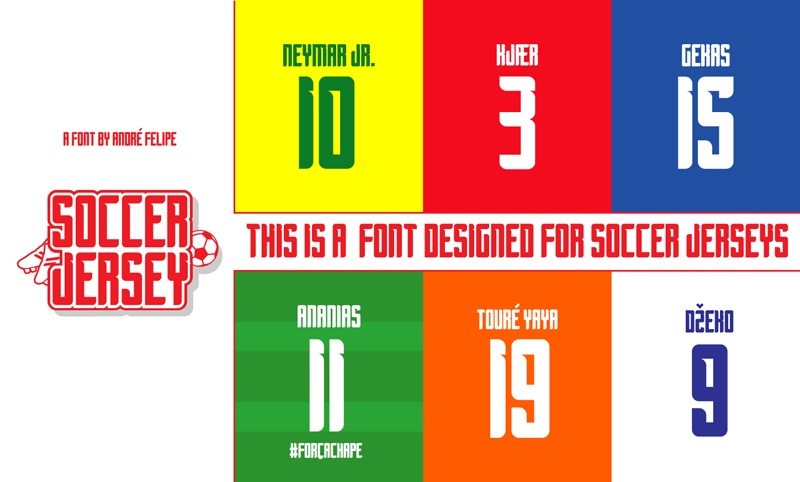 soccer jersey font